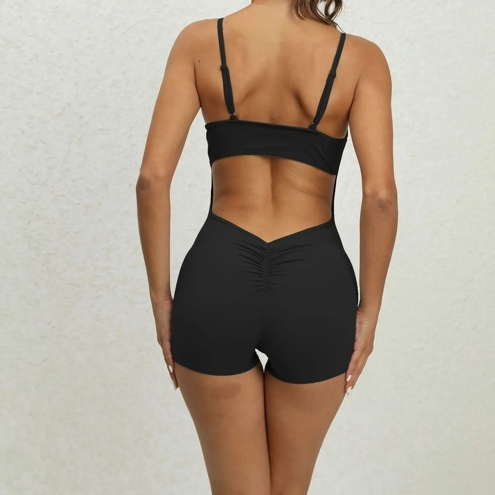 Fitness Overalls Push Up Sporty Jumpsuit Sportswear Gym Yoga Clothing Mssza