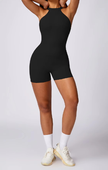 Fitness Rompers Backless Sports Short Bodysuits One Piece Suit Mssza