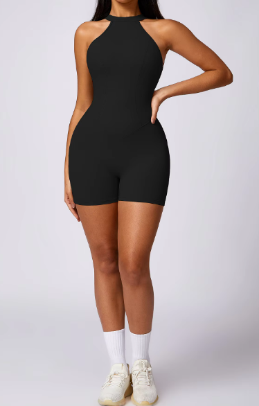Fitness Rompers Backless Sports Short Bodysuits One Piece Suit Mssza