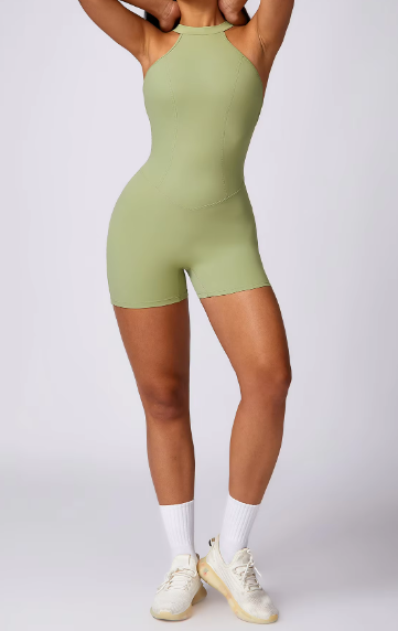 Fitness Rompers Backless Sports Short Bodysuits One Piece Suit Mssza