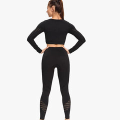 Fitness Yoga Set 2-Piece Leggings Push Up Pants Suit Sportswear Athletic Mssza
