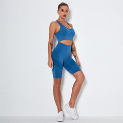 Fitness Yoga Set Gym 2-Piece Leggings Push Up Exercise Suit Athletic Mssza