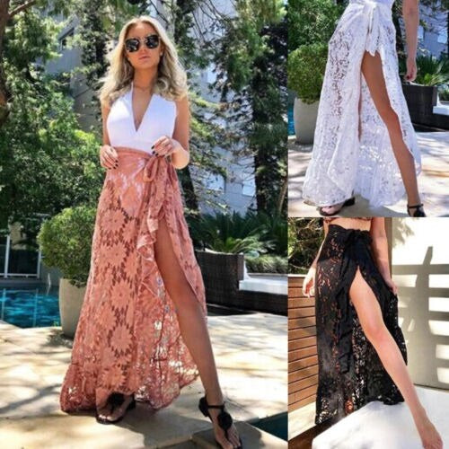 Floral Hollow Out Bikini Cover Up Mssza