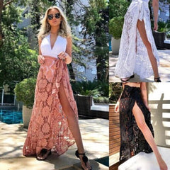 Floral Hollow Out Bikini Cover Up Mssza