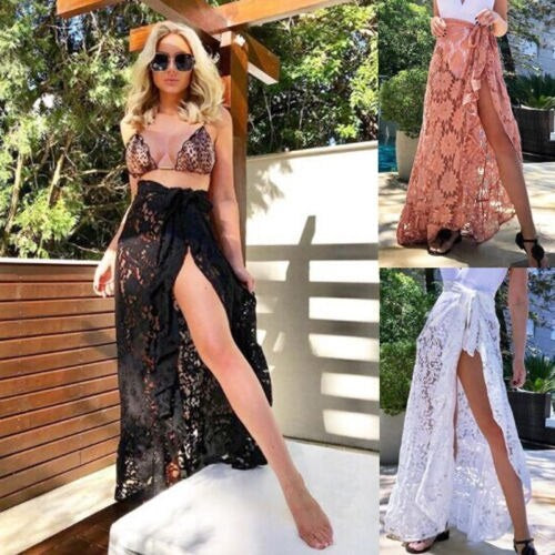 Floral Hollow Out Bikini Cover Up Mssza