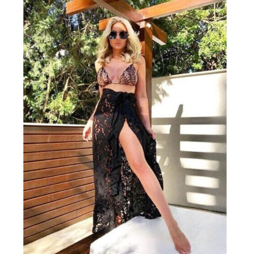 Floral Hollow Out Bikini Cover Up Mssza