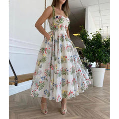 Floral Lace A Line Prom Dresses Mssaz Desses