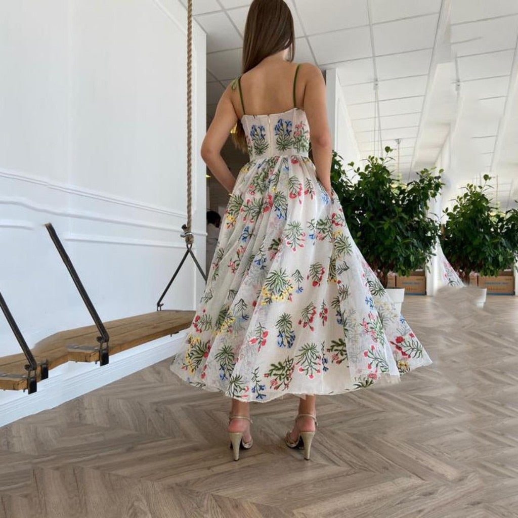 Floral Lace A Line Prom Dresses Mssaz Desses
