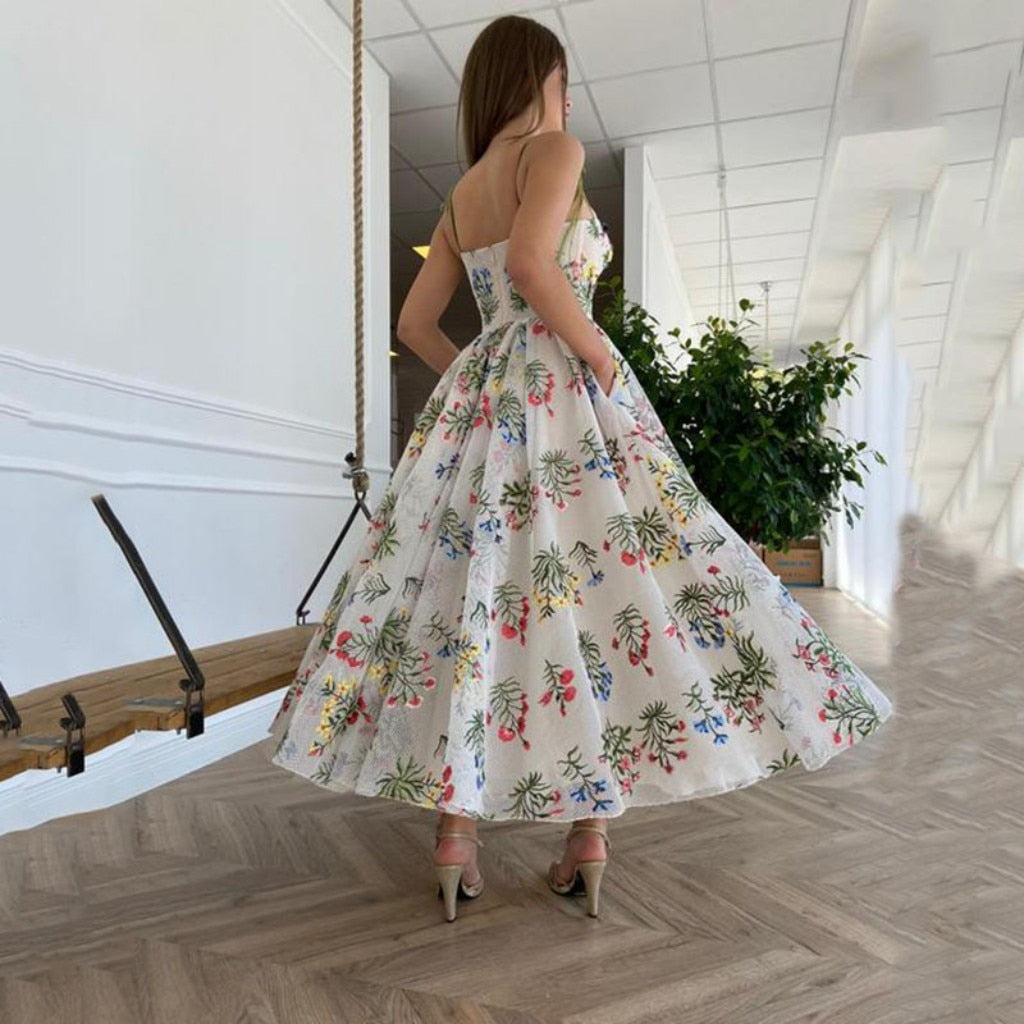 Floral Lace A Line Prom Dresses Mssaz Desses
