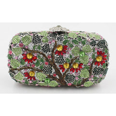 Floral Style Crystal Day Clutches Mssza