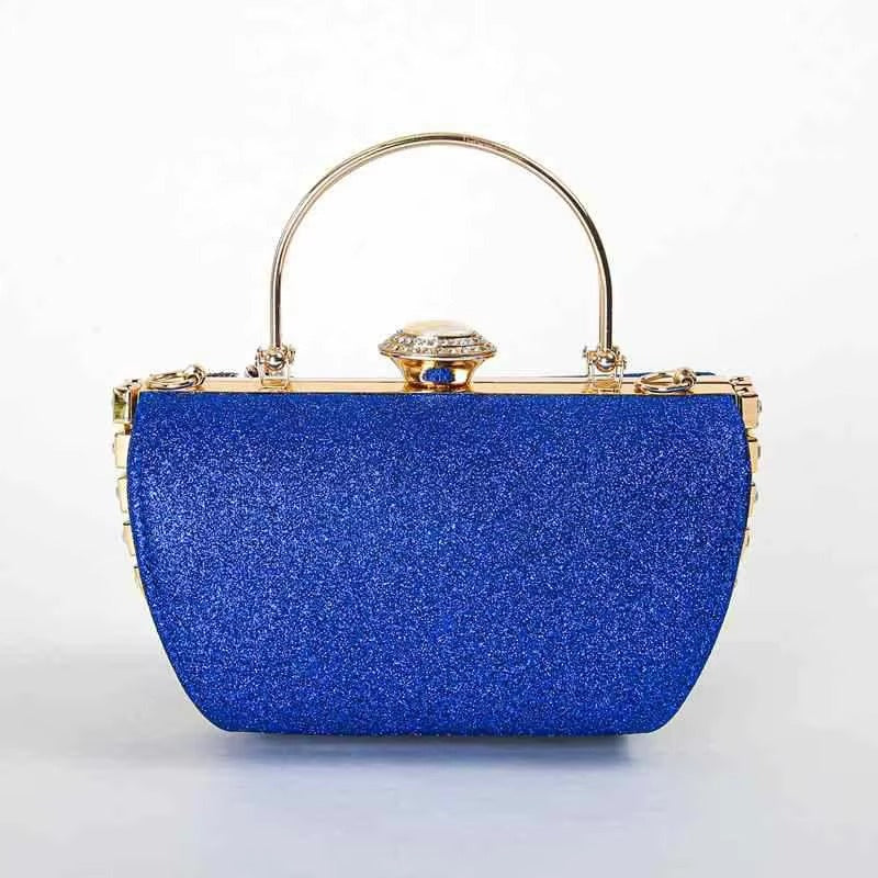 Flower Crystal Wedding Bridal Dinner Party Cocktail Diamond Clutch Mssza