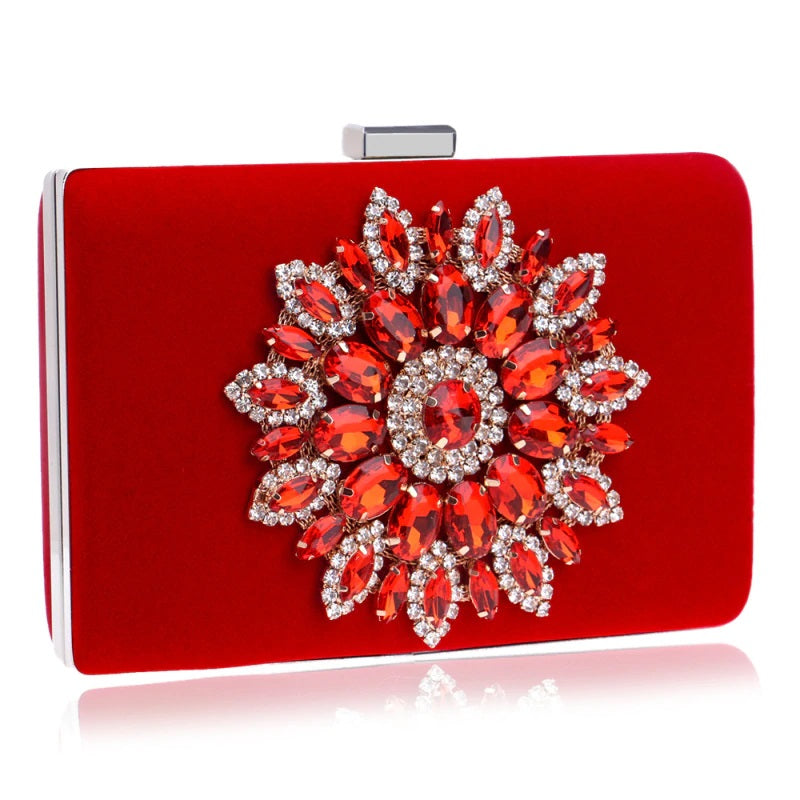 Flower Diamonds Luxurious Evening Bags Mssza