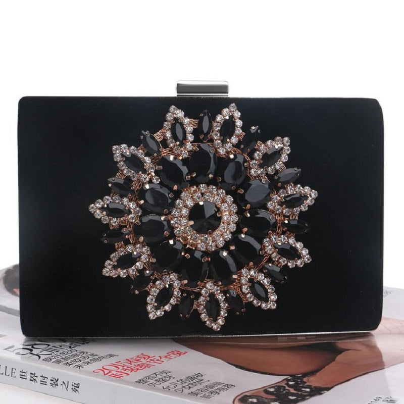 Flower Diamonds Luxurious Evening Bags Mssza