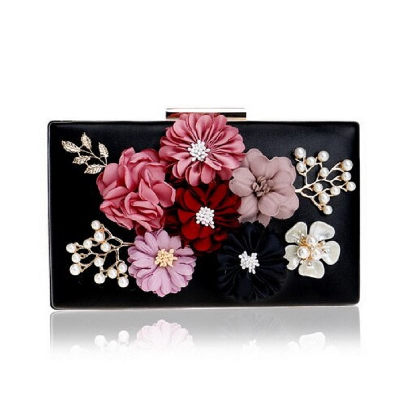 Flowers Pattern Evening Clutches Mssza