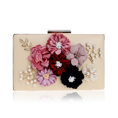 Flowers Pattern Evening Clutches Mssza