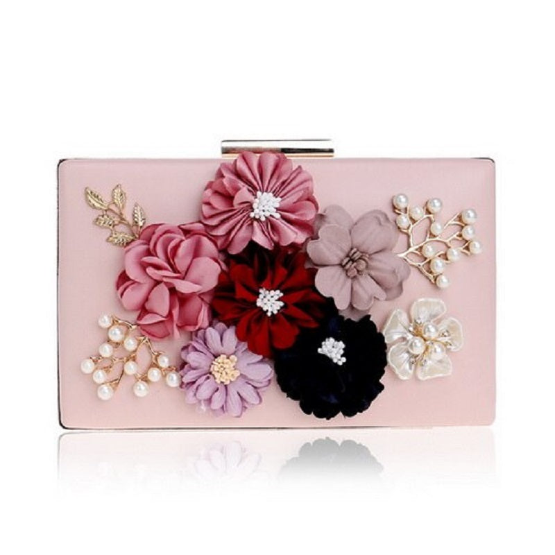 Flowers Pattern Evening Clutches Mssza