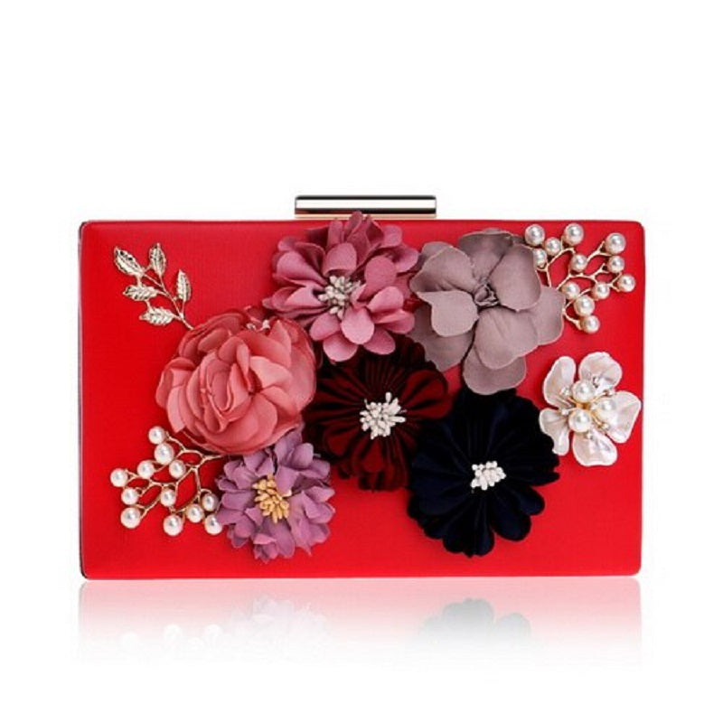 Flowers Pattern Evening Clutches Mssza
