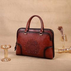 Formal High Quality Leather Laptop Briefcase Retro Bags Mssza