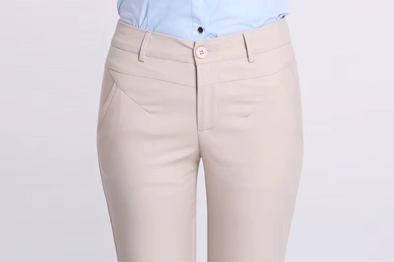 Formal High Waist Pencil Skinny Ankle Length Pants Mssza