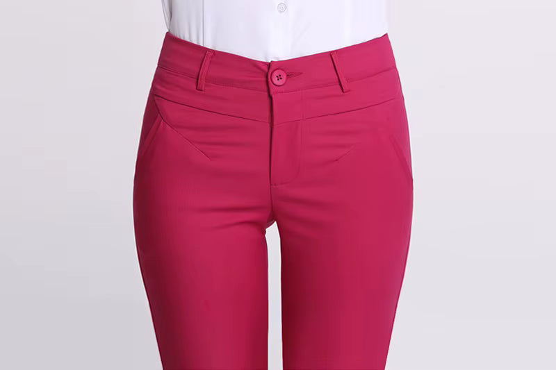 Formal High Waist Pencil Skinny Ankle Length Pants Mssza