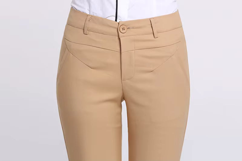 Formal High Waist Pencil Skinny Ankle Length Pants Mssza