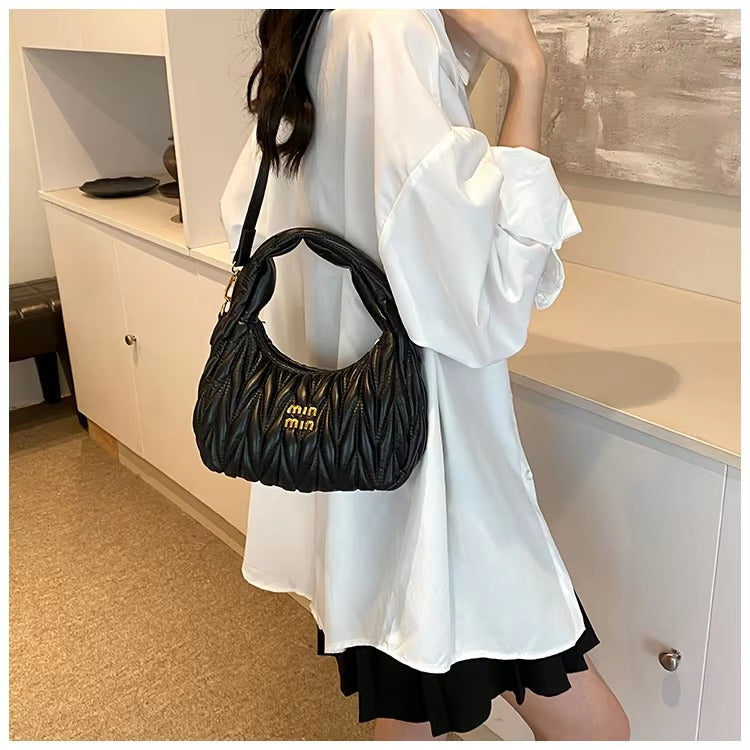 Formal Interior Slot Pocket Thread Hobos Tote Handbag Mssza
