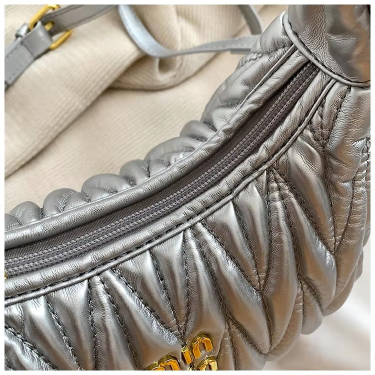 Formal Interior Slot Pocket Thread Hobos Tote Handbag Mssza