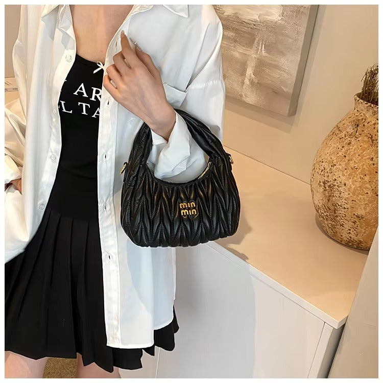 Formal Interior Slot Pocket Thread Hobos Tote Handbag Mssza