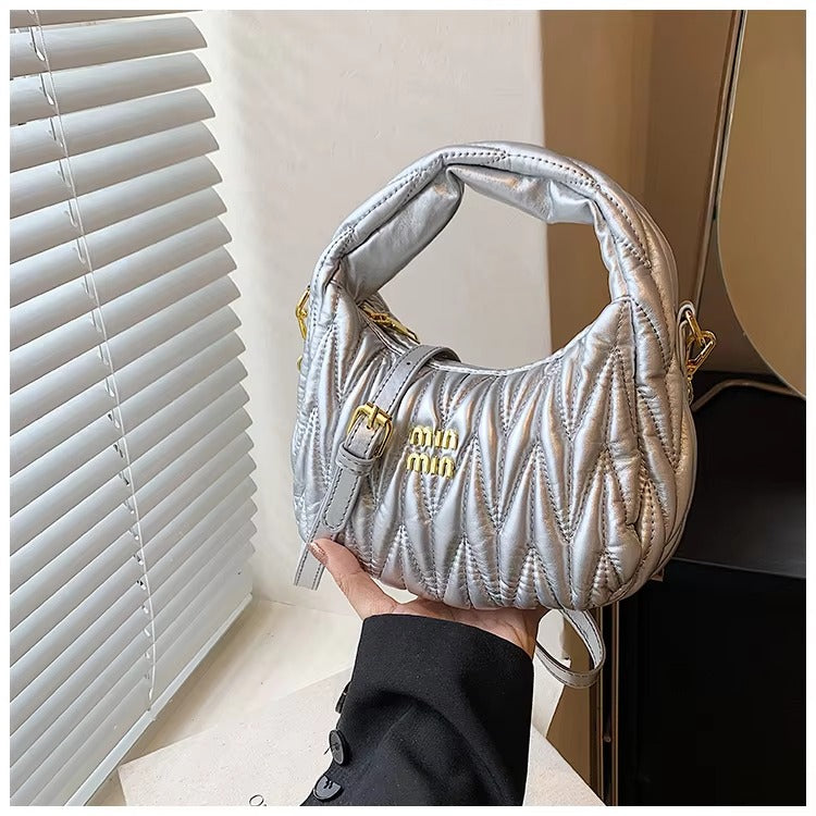 Formal Interior Slot Pocket Thread Hobos Tote Handbag Mssza