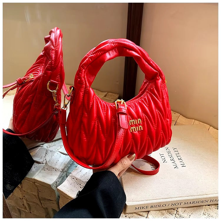 Formal Interior Slot Pocket Thread Hobos Tote Handbag Mssza