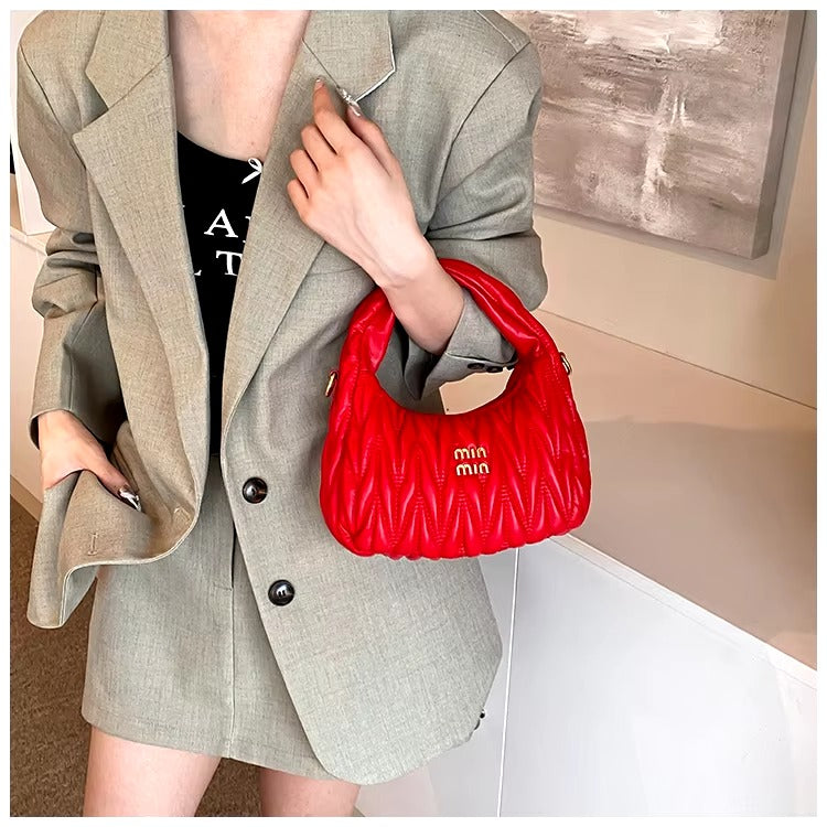 Formal Interior Slot Pocket Thread Hobos Tote Handbag Mssza
