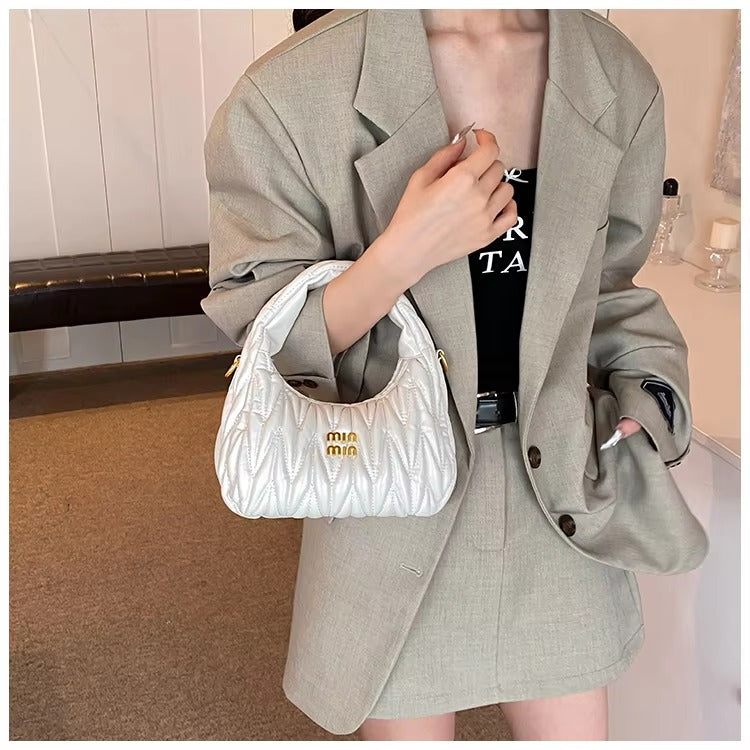 Formal Interior Slot Pocket Thread Hobos Tote Handbag Mssza