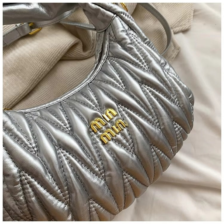 Formal Interior Slot Pocket Thread Hobos Tote Handbag Mssza