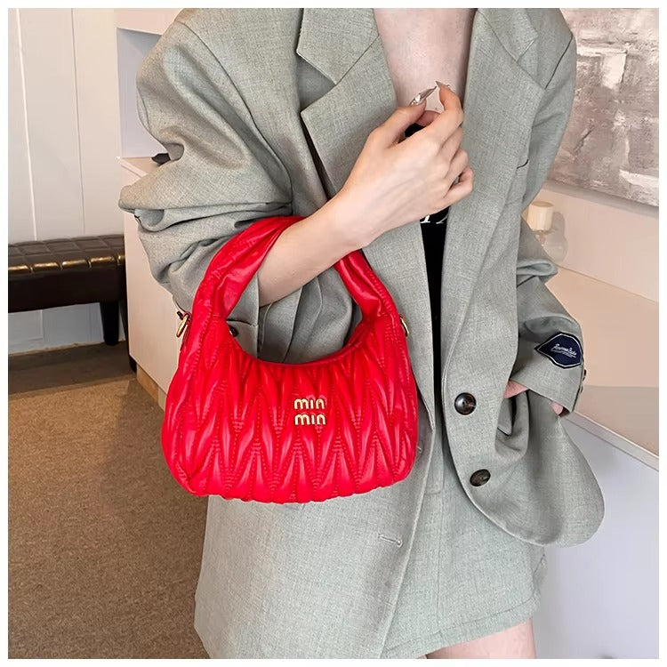 Formal Interior Slot Pocket Thread Hobos Tote Handbag Mssza
