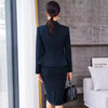 Formal Lantern Sleeve Blazer And Skirt 2 Piece Suit Mssza