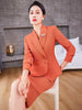 Formal Lantern Sleeve Blazer And Skirt 2 Piece Suit Mssza