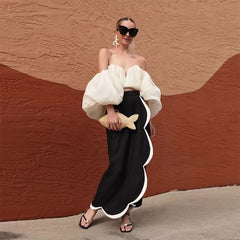 Formal Satin Long Ankle-Length Prom Party Long Skirts Mssza