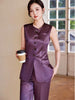 Formal Single Breasted Business Work Blazers And Ankle-Length Pant 2 Piece Set Mssza