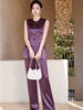 Formal Single Breasted Business Work Blazers And Ankle-Length Pant 2 Piece Set Mssza