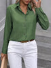Formal Single-Breasted Solid Non Stretch Long-Sleeved Lapel Shirt Mssza