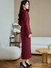 Formal Single Button Business Work Blazer And Skirt Two Piece Suit Mssza