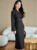 Formal Single Button Business Work Blazer And Skirt Two Piece Suit Mssza