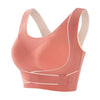 Front Adjustable Buckle Wireless Padded Comfy Gym Yoga Underwear Low Intensity Sports Bra Mssza
