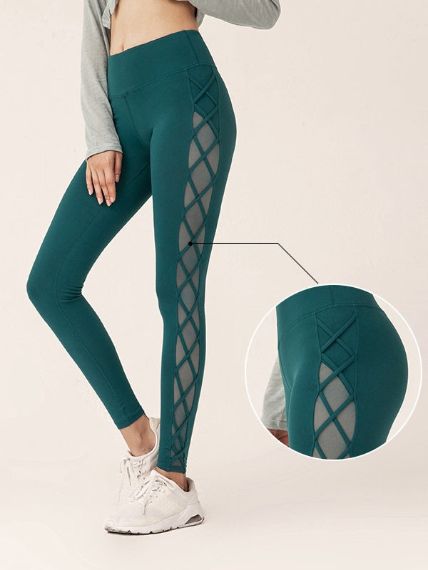 Gauze Patch Quick-Drying Breathable Sporty Pants Mssza