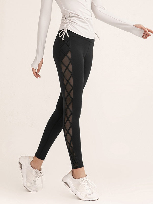 Gauze Patch Quick-Drying Breathable Sporty Pants Mssza