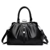 Genuine High Quality Leather Solid Color Portable Messenger Cloud Shoulder Bag Mssza
