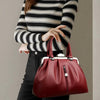 Genuine High Quality Leather Solid Color Portable Messenger Cloud Shoulder Bag Mssza