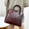 Genuine Leather Casual Designer Oil Wax Cowhide Messenger Tote Bag Mssza