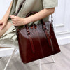Genuine Leather Casual Designer Oil Wax Cowhide Messenger Tote Bag Mssza