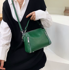 Genuine Leather Cowhide Shoulder Luxury Messenger Tote bag Mssza